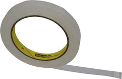 3M - 1/2" x 72 Yd Clear Acrylic Adhesive Packaging Tape - Polypropylene Film Backing, 2.5 mil Thick, Series 605 - Americas Tooling