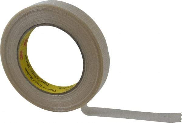 3M - 3/4" x 55 Yd Clear Rubber Adhesive Packaging Tape - Polypropylene Film Backing, 5.7 mil Thick, 150 Lb Tensile Strength, Series 8959 - Americas Tooling