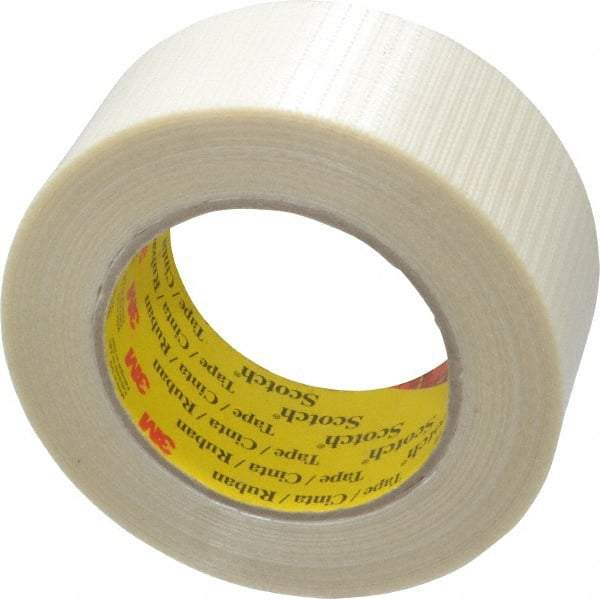 3M - 2" x 55 Yd Clear Rubber Adhesive Packaging Tape - Polypropylene Film Backing, 5.7 mil Thick, 150 Lb Tensile Strength, Series 8959 - Americas Tooling