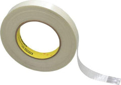 3M - 3/4" x 60 Yd Clear Rubber Adhesive Packaging Tape - Polypropylene Film Backing, 6.6 mil Thick, 380 Lb Tensile Strength, Series 8981 - Americas Tooling