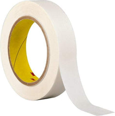 3M - 1" x 36 Yd Acrylic Adhesive Double Sided Tape - 3.9 mil Thick, Clear, Polyester Film Liner, Continuous Roll, Series 444 - Americas Tooling