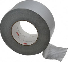 3M - 3" x 55m Silver Duct Tape - 9 mil, Rubber Adhesive, Polyethylene Film Backing, 25 Lb/ln Tensile Strength, 200°F Max, Series 3939 - Americas Tooling