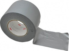 3M - 4" x 55m Silver Duct Tape - 9 mil, Rubber Adhesive, Polyethylene Film Backing, 25 Lb/ln Tensile Strength, 200°F Max, Series 3939 - Americas Tooling