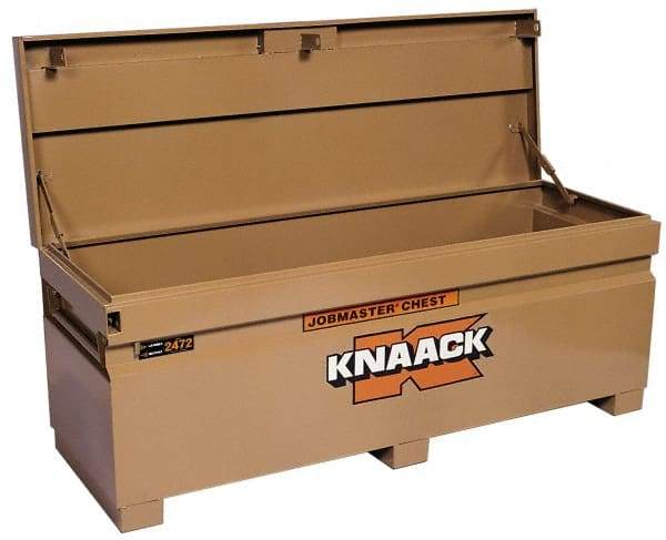 Knaack - 72" Wide x 24" Deep x 28-1/4" High Job Site Box - Steel, Tan - Americas Tooling