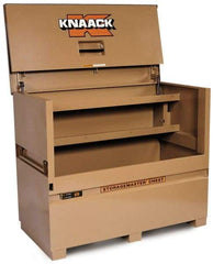 Knaack - 60" Wide x 30" Deep x 46" High Job Site Piano Box - Steel, Tan - Americas Tooling