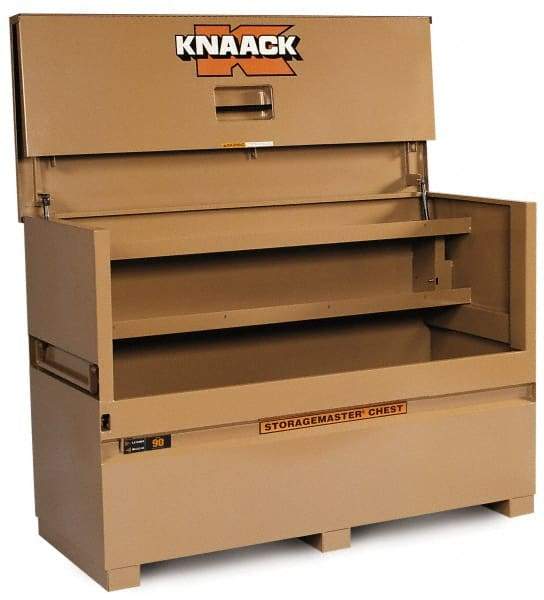 Knaack - 72" Wide x 30" Deep x 49" High Job Site Piano Box - Steel, Tan - Americas Tooling