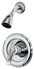 B&K Mueller - Concealed, One Handle, Chrome Coated, Brass, Valve and Shower Head - Lever Handle, Metal Handle - Americas Tooling