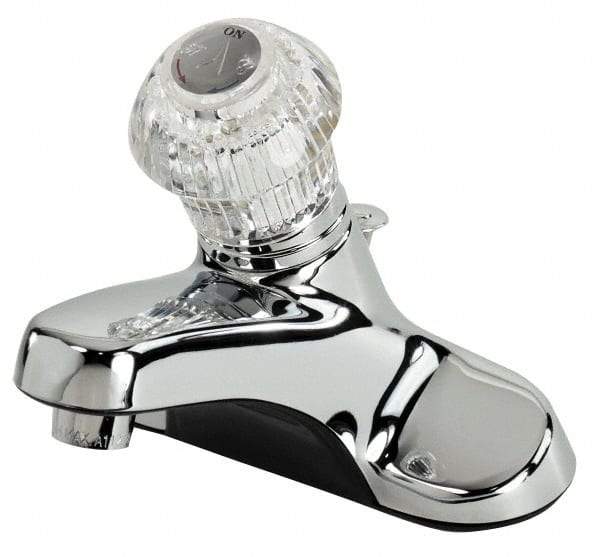 B&K Mueller - Knob Handle, Deck Plate Bathroom Faucet - One Handle, Pop Up Drain, Standard Spout - Americas Tooling