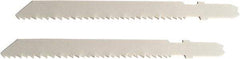 Disston - 3-1/2" Long, 10 to 14 Teeth per Inch, Bi-Metal Jig Saw Blade - Toothed Edge, 0.06" Thick, U-Shank, Raker Tooth Set - Americas Tooling