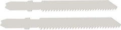 Disston - 3-1/2" Long, 12 Teeth per Inch, Bi-Metal Jig Saw Blade - Toothed Edge, 0.06" Thick, U-Shank, Raker Tooth Set - Americas Tooling