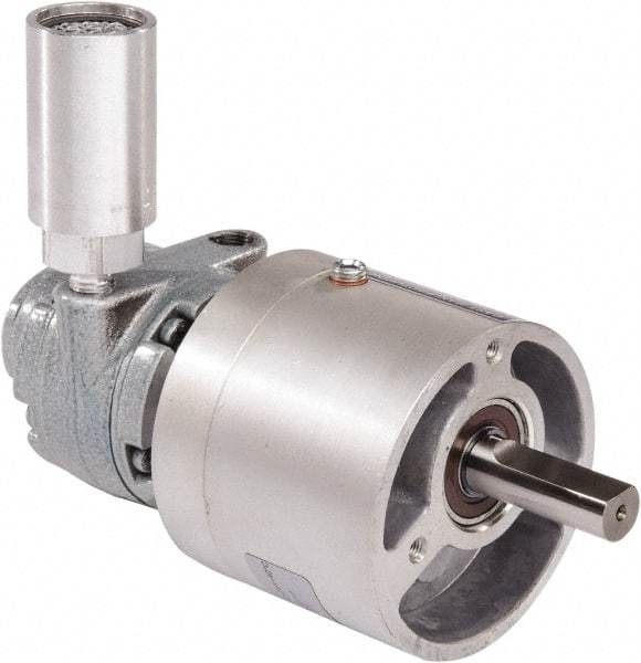 Gast - 0.32 hp Reversible Face Air Actuated Motor - 15:1 Gear Ratio, 350 Max RPM, 1.38" Shaft Length, 1/2" Shaft Diam - Americas Tooling