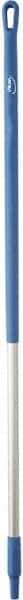 Vikan - 51 x 1-1/4" Aluminum Squeegee Handle - European Threaded Connection, Blue - Americas Tooling