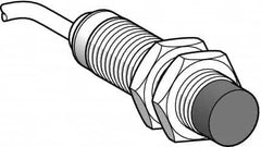 Telemecanique Sensors - NPN, PNP, NC, 8mm Detection, Cylinder, Inductive Proximity Sensor - 2 Wires, IP67, 12 to 24 VDC, M18x1 Thread, 41mm Long - Americas Tooling