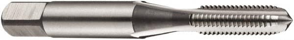 DORMER - #6-32 UNC, 3 Flute, Bottoming, Plug & Taper, Bright Finish, High Speed Steel Tap Set - Right Hand Cut, 45mm OAL, 2B Class of Fit, Series E108 - Americas Tooling