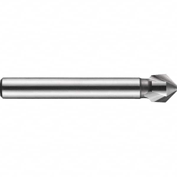 DORMER - 6mm Shank Diam, 3 Flute 90° High Speed Steel Countersink - Americas Tooling