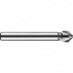 DORMER - 6mm Shank Diam, 3 Flute 90° High Speed Steel Countersink - Americas Tooling