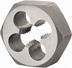 DORMER - M10x1.50 Metric Coarse Thread, Right Hand Thread, Hex Rethreading Die - High Speed Steel, Series F202 - Exact Industrial Supply