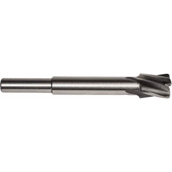 Union Butterfield - 1/2" Diam, 1/4" Shank, Diam, 4 Flutes, Straight Shank, Interchangeable Pilot Counterbore - Americas Tooling