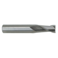 Corner Radius End Mill: 3/4″ Dia, 1-1/2″ LOC, 0.015″ Radius, 2 Flutes, Solid Carbide 4″ OAL, 3/4″ Shank Dia, 30 ° Helix, Bright/Uncoated, Corner Radius End, Centercutting, Series 121