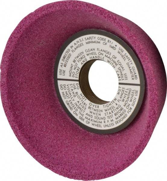 Grier Abrasives - 5" Diam, 1-1/4" Hole Size, 2-3/16" Overall Thickness, 46 Grit, Type 11 Tool & Cutter Grinding Wheel - Coarse Grade, Aluminum Oxide, H Hardness, Vitrified Bond, 4,966 RPM - Americas Tooling