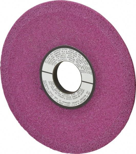 Grier Abrasives - 6" Diam, 1-1/4" Hole Size, 1/2" Overall Thickness, 46 Grit, Type 12 Tool & Cutter Grinding Wheel - Coarse Grade, Aluminum Oxide, J Hardness, Vitrified Bond, 4,138 RPM - Americas Tooling