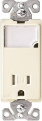 Cooper Wiring Devices - 2 Pole, 125 VAC, 15 Amp, 1 Outlet, Flush Mounted, Self Grounding, Tamper Resistant Combination Outlet with Night Light - 5-15R Configuration, Back Side Wiring, Thermoplastic Material, cULus Listed Standard - Americas Tooling