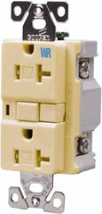 Cooper Wiring Devices - 1 Phase, 5-20R NEMA, 125 VAC, 20 Amp, Self Grounding, GFCI Receptacle - 2 Pole, Back and Side Wiring, Tamper Resistant, Thermoplastic Commercial, Specification Grade - Americas Tooling