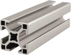 80/20 Inc. - 6 Meters Long x 30 mm Wide x 30 mm Deep, T-Slotted Aluminum Extrusion - Clear Anodized Finish - Americas Tooling