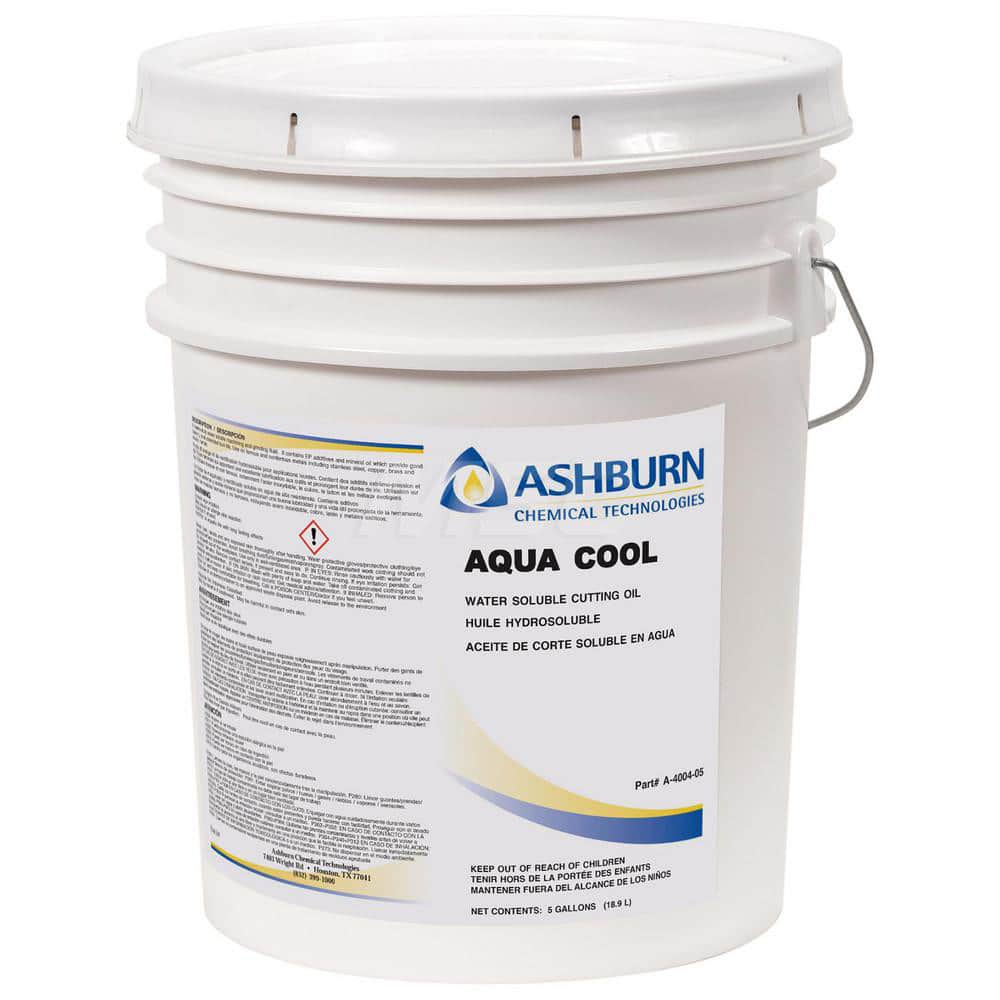 Cutting & Grinding Fluid: 5 gal Pail Use on Ferrous Metal & Non-Ferrous Metal, Blue