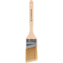 Wooster Brush - 2" Angled Synthetic Sash Brush - 2-11/16" Bristle Length, 7-7/8" Maple Fluted Handle - Americas Tooling