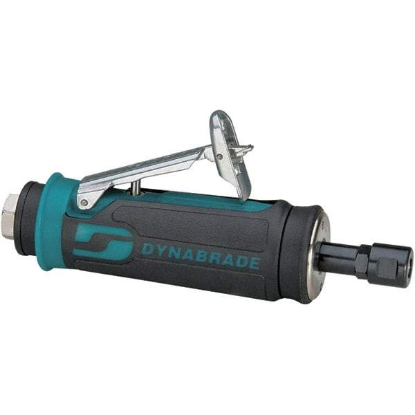 Dynabrade - 1/8" Collet, Straight Handle, Air Angle Die Grinder - 30,000 RPM, Rear Exhaust, 27 CFM, 0.4 hp, 90 psi, 1/4 NPT Inlet - Americas Tooling