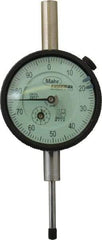 Mahr - 1" Range, 0-100 Dial Reading, 0.001" Graduation Dial Drop Indicator - 2-1/4" Dial, 0.1" Range per Revolution, 0.001" Accuracy, Revolution Counter - Americas Tooling