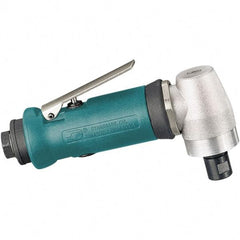 Dynabrade - 1/4" Collet, Angle Handle, Air Angle Die Grinder - 20,000 RPM, Rear Exhaust, 21 CFM, 0.4 hp, 90 psi, 1/4 NPT Inlet - Americas Tooling