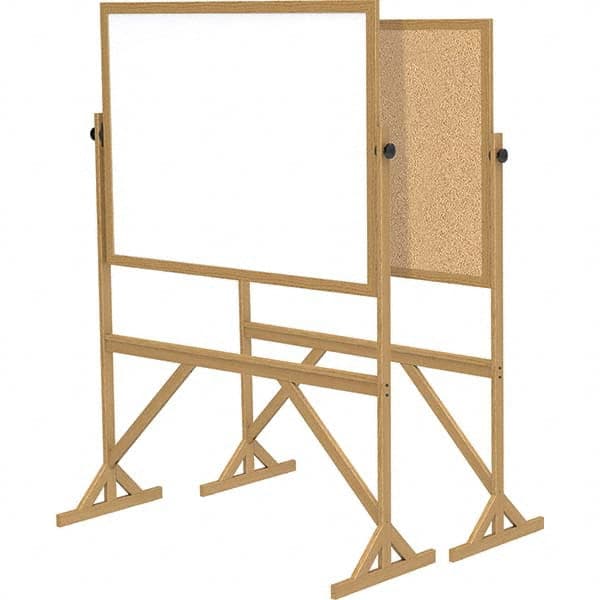 Ghent - Whiteboards & Magnetic Dry Erase Boards Type: Reversible Dry Erase/Corkboard Height (Inch): 71-3/4 - Americas Tooling