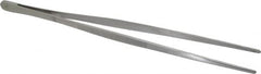 Value Collection - 10" OAL Stainless Steel Assembly Tweezers - Blunt, Serrated Points - Americas Tooling