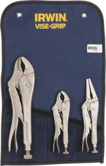 Irwin - 3 Piece Locking Plier Set - Comes in Tool Roll - Americas Tooling