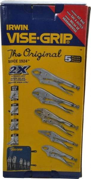 Irwin - 5 Piece Locking Plier Set - Comes in Kit Bag - Americas Tooling