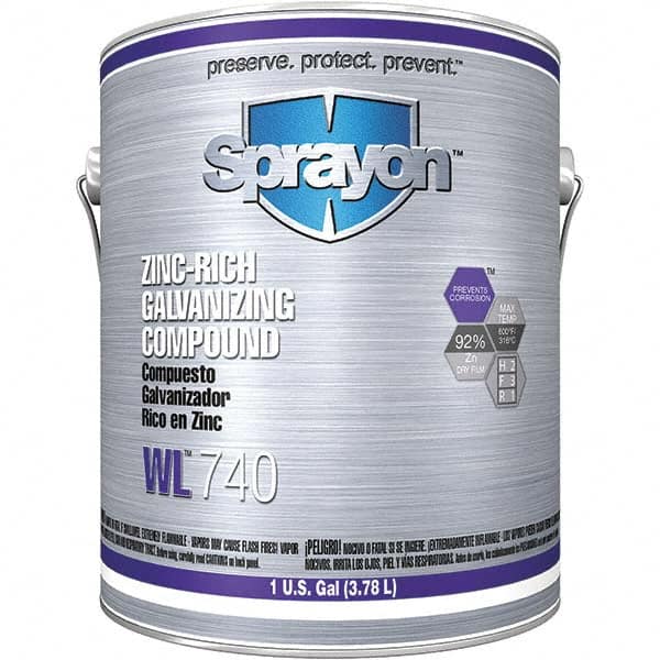 Sprayon - 1 Gal Zinc Cold Galvanizing Compound - Comes in Can - Americas Tooling