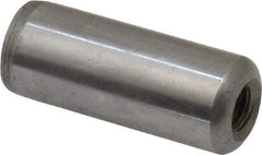 Gibraltar - 1/2" Diam x 1-1/4" Pin Length C-1215 Case Hardened Steel Pull Out Dowel Pin - 1 Beveled & 1 Threaded End - Americas Tooling