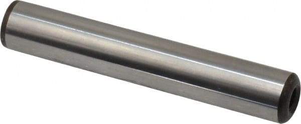 Gibraltar - 1/2" Diam x 3" Pin Length C-1215 Case Hardened Steel Pull Out Dowel Pin - 1 Beveled & 1 Threaded End - Americas Tooling