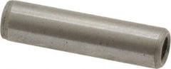 Gibraltar - 1/4" Diam x 1" Pin Length C-1215 Case Hardened Steel Pull Out Dowel Pin - 1 Beveled & 1 Threaded End - Americas Tooling