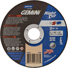 5 x .045 × 7/8″ Gemini RightCut Right Angle Cut-Off Wheel A 36 Q Type 01/41 - Americas Tooling