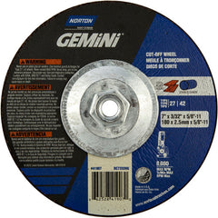 ‎7″ × 3/32″ × 5/8″-11 Gemini Non-Woven Depressed Center Wheel Type 27 24 Grit - Americas Tooling