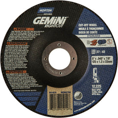 5″ × 1.6″ × 22.2″ Gemini Non-Woven Depressed Center Wheel Type 27 24 Grit - Americas Tooling