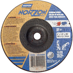 4″ × 1/8″ × 3/8″ NorZon Plus Non-Woven Depressed Center Wheel Type 27 - Americas Tooling