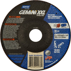 5″ × 5/32″ × 7/8″ Gemini Non-Woven Depressed Center Wheel Type 27 30 Grit Aluminum Oxide - Americas Tooling