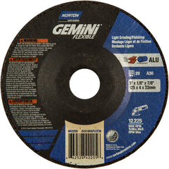 5″ × 1/8″ × 7/8 ″ Gemini Non-Woven Depressed Center Wheel Type 29 36 Grit - Americas Tooling