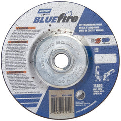 ‎4-1/2 × 1/8 × 5/8 - 11″ BlueFire Grinding Wheel ZA 30 U Type 27 - Americas Tooling