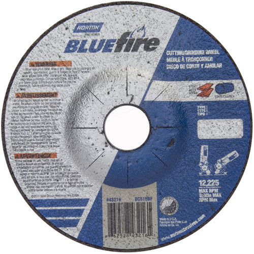 5 × 1/8 × 7/8″ BlueFire Grinding Wheel ZA 30 U Type 27 - Americas Tooling