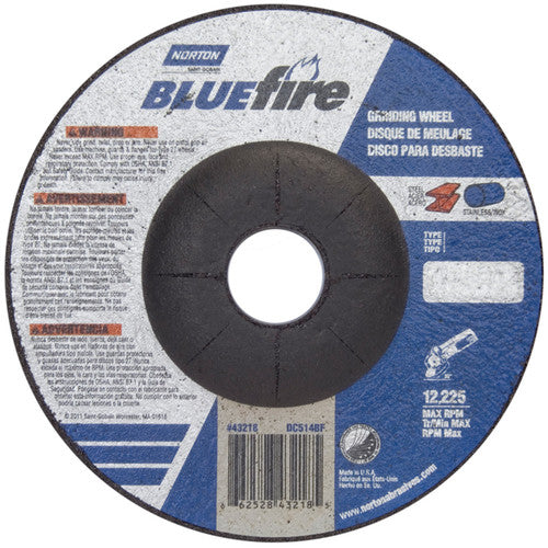 5 × 1/4 × 7/8″ BlueFire Grinding Wheel ZA 24 S Type 27 - Americas Tooling